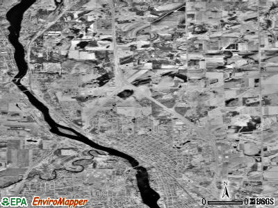 Sauk Rapids township, Minnesota satellite photo by USGS