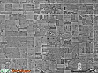 Baker township, Minnesota satellite photo by USGS