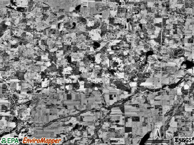 North Branch township, Minnesota satellite photo by USGS
