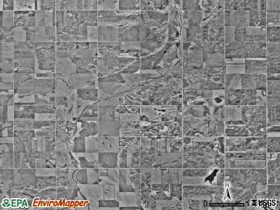Horton township, Minnesota satellite photo by USGS