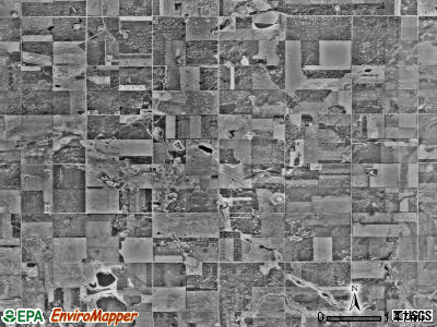 Synnes township, Minnesota satellite photo by USGS