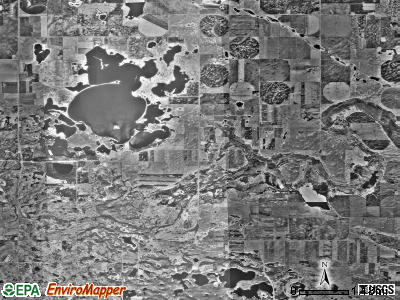 Lake Johanna township, Minnesota satellite photo by USGS