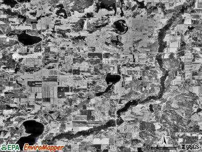Orrock township, Minnesota satellite photo by USGS