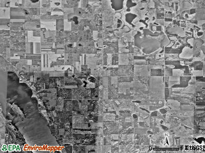Big Stone township, Minnesota satellite photo by USGS