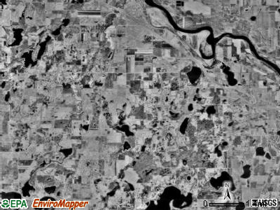 Clearwater township, Minnesota satellite photo by USGS