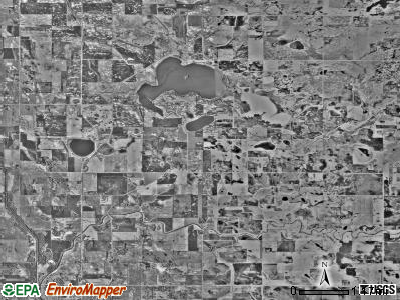 Benson township, Minnesota satellite photo by USGS