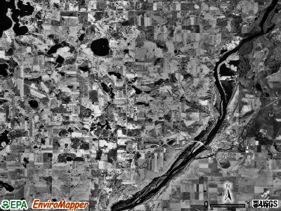 Franconia township, Minnesota satellite photo by USGS
