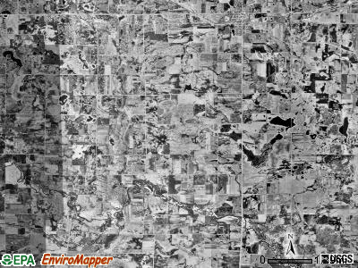 Manannah township, Minnesota satellite photo by USGS