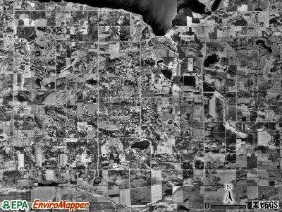 Union Grove township, Minnesota satellite photo by USGS