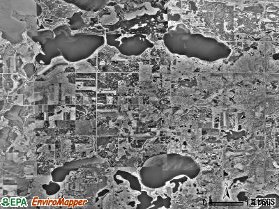 Lake Andrew township, Minnesota satellite photo by USGS