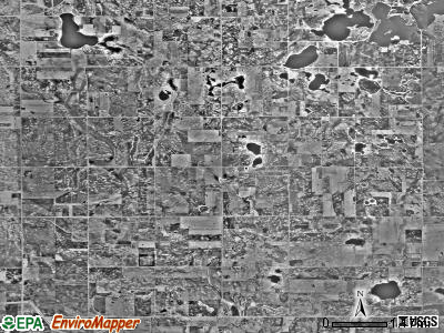 Hayes township, Minnesota satellite photo by USGS