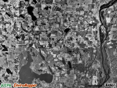 New Scandia township, Minnesota satellite photo by USGS