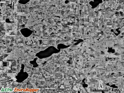 Maple Lake township, Minnesota satellite photo by USGS