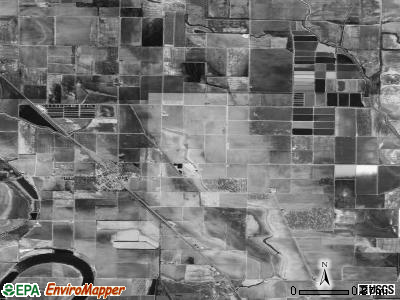 Lafayette township, Arkansas satellite photo by USGS