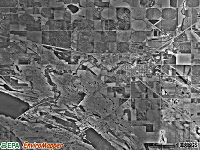 Appleton township, Minnesota satellite photo by USGS