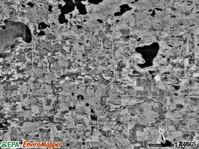 French Lake township, Minnesota satellite photo by USGS