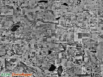 Forest City township, Minnesota satellite photo by USGS
