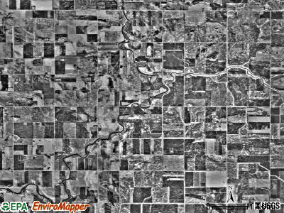 Swenoda township, Minnesota satellite photo by USGS