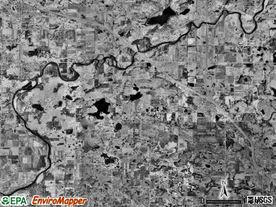 Hassan township, Minnesota satellite photo by USGS