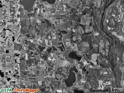 May township, Minnesota satellite photo by USGS