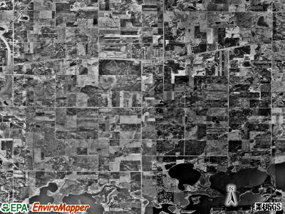 Kandiyohi township, Minnesota satellite photo by USGS