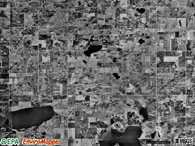 Gennessee township, Minnesota satellite photo by USGS