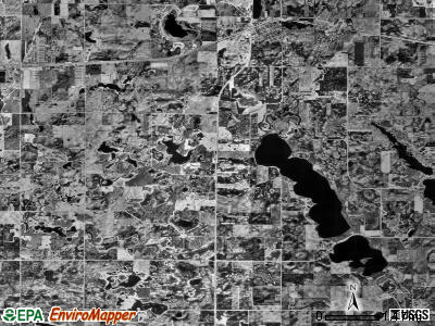 Acton township, Minnesota satellite photo by USGS
