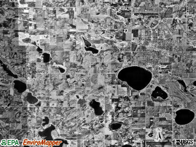 Litchfield township, Minnesota satellite photo by USGS