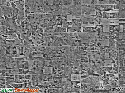 Louriston township, Minnesota satellite photo by USGS