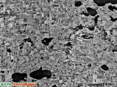 Marysville township, Minnesota satellite photo by USGS