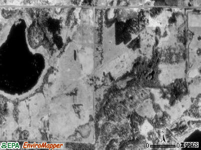 White Bear township, Minnesota satellite photo by USGS