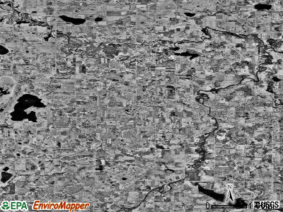 Franklin township, Minnesota satellite photo by USGS