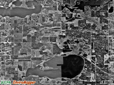 Fahlun township, Minnesota satellite photo by USGS
