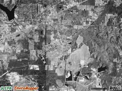 Bryant township, Arkansas satellite photo by USGS