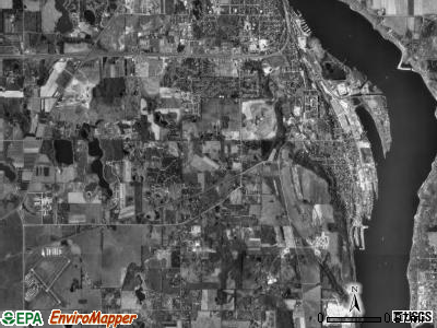 Baytown township, Minnesota satellite photo by USGS