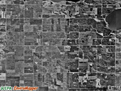 Lake Lillian township, Minnesota satellite photo by USGS