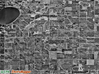 East Lake Lillian township, Minnesota satellite photo by USGS