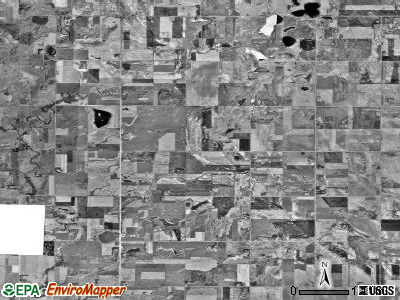 Manfred township, Minnesota satellite photo by USGS