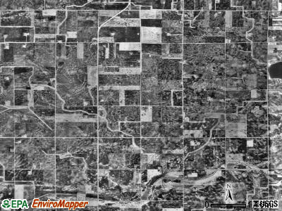 Brookfield township, Minnesota satellite photo by USGS