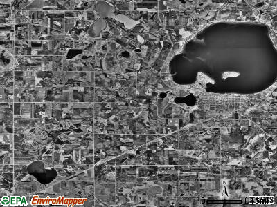 Waconia township, Minnesota satellite photo by USGS
