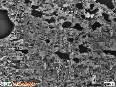 Laketown township, Minnesota satellite photo by USGS