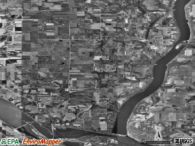Denmark township, Minnesota satellite photo by USGS