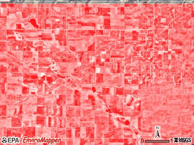 Omro township, Minnesota satellite photo by USGS