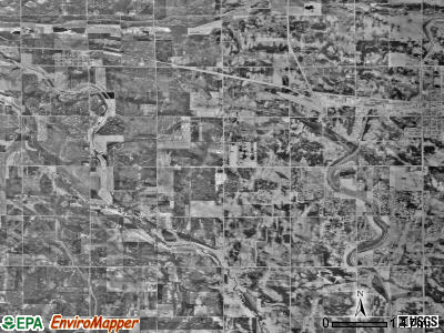Troy township, Minnesota satellite photo by USGS