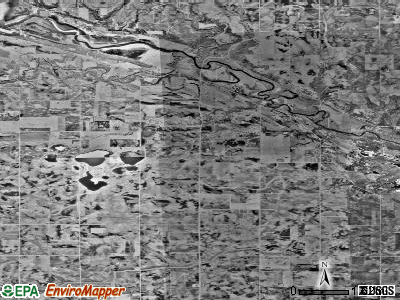 Sioux Agency township, Minnesota satellite photo by USGS