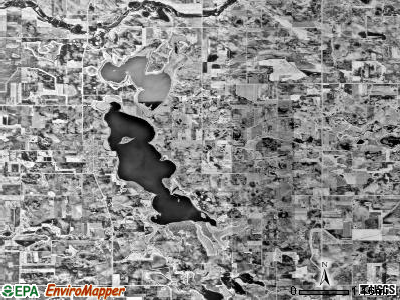 New Auburn township, Minnesota satellite photo by USGS