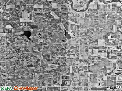 Penn township, Minnesota satellite photo by USGS