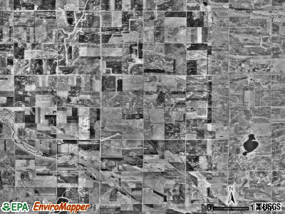 Burton township, Minnesota satellite photo by USGS