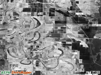 Crooked Creek township, Arkansas satellite photo by USGS
