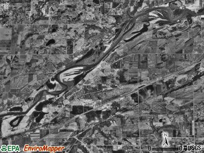 St. Lawrence township, Minnesota satellite photo by USGS